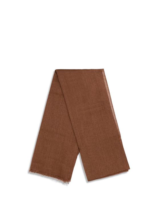 26SS 브루넬로 쿠치넬리 머플러/스카프 MSCDAR097 C4182 BROWN - BRUNELLO CUCINELLI