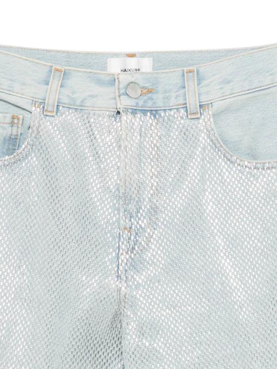 25FW 하이쿠레 데님 팬츠 HEW03330DF180L0904 STAPLED BLUE - HAIKURE