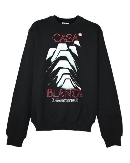 25FW 카사블랑카 스웨터 MPF25JTP29305 FRST MNTN FROSTY MOUNTAIN