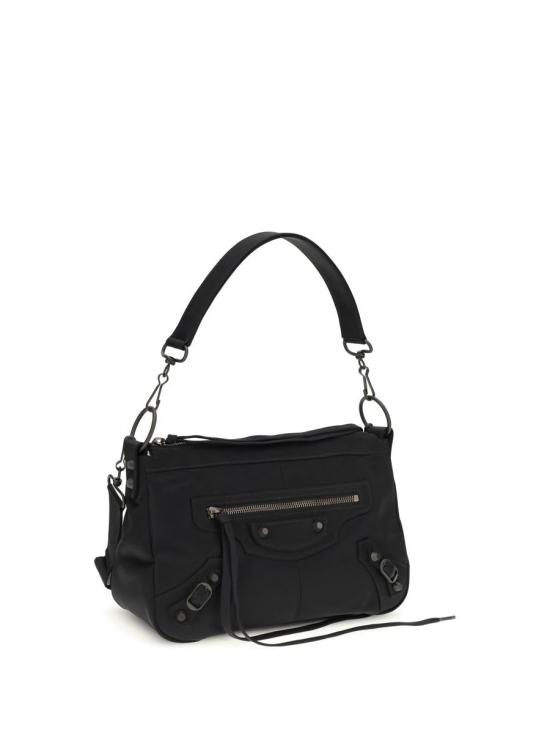 26SS 발렌시아가 르 시티 모토 스몰 숄더백 8461882AB9J 1000 Black - BALENCIAGA