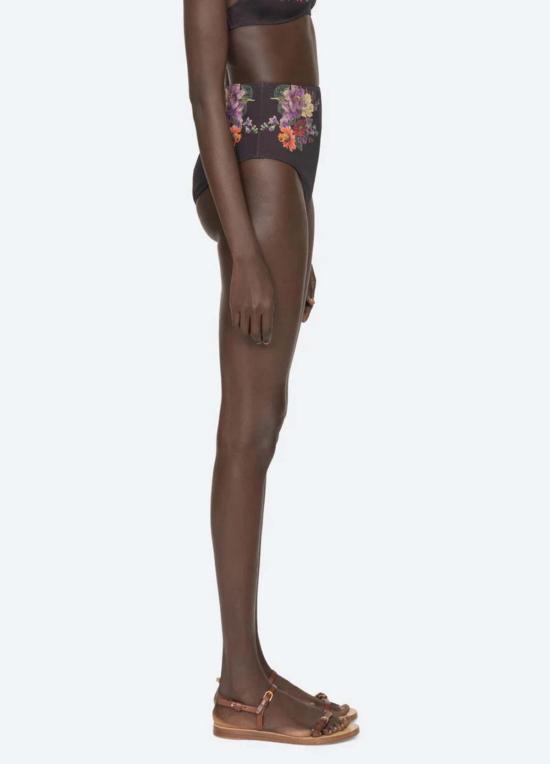  씨뉴욕 비키니 수영복 씨 니 빅토리아 프린트 하이웨이스트 비키니 하의 - SEA NY