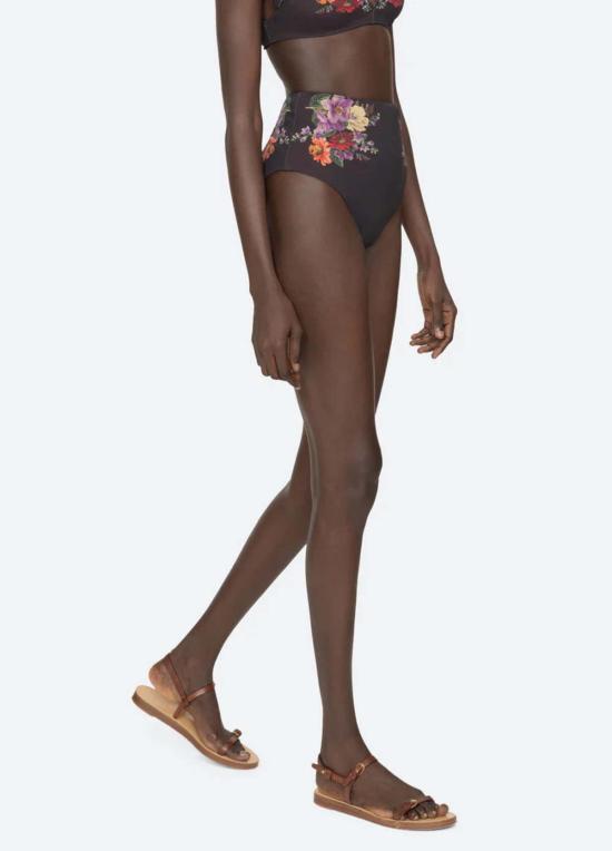  씨뉴욕 비키니 수영복 씨 니 빅토리아 프린트 하이웨이스트 비키니 하의 - SEA NY