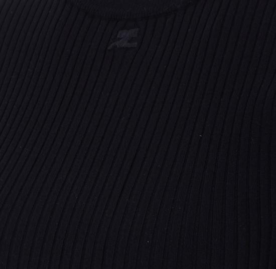 26SS 쿠레쥬 반팔 티셔츠 126MPU267FI00019999 Black - COURREGES