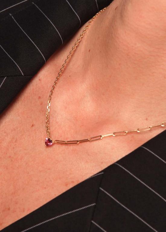  이본 레옹 목걸이/팬던트 Yvonne Leon 맥시 콜리어 솔리테어 쾨르 목걸이 - YVONNE LEON