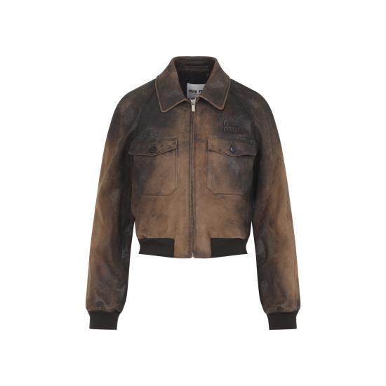 26SS 미우미우 데님 자켓 MPV991SOOO 18BT F0046 COGNAC - MIU MIU