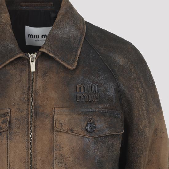 26SS 미우미우 데님 자켓 MPV991SOOO 18BT F0046 COGNAC - MIU MIU