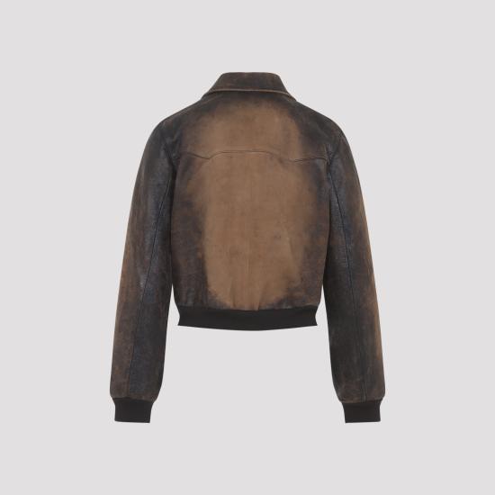 26SS 미우미우 데님 자켓 MPV991SOOO 18BT F0046 COGNAC - MIU MIU