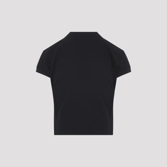 26SS 발렌시아가 폴로 티셔츠 858098 TTVT8 1070 BLACK WHITE - BALENCIAGA