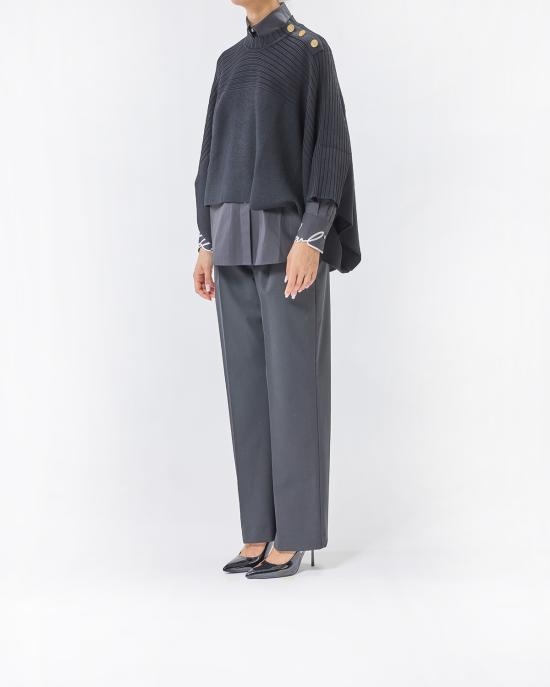 25FW 칼라거펠트 케이프 A3W18031 999 black NERO - KARL LAGERFELD