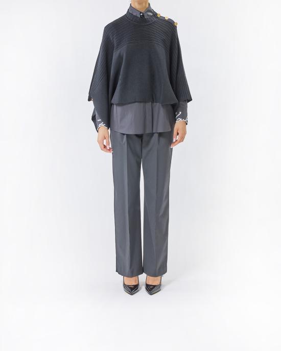 25FW 칼라거펠트 케이프 A3W18031 999 black NERO - KARL LAGERFELD