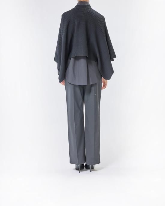 25FW 칼라거펠트 케이프 A3W18031 999 black NERO - KARL LAGERFELD