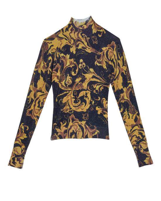 25FW 베르사체 터틀넥 79HAFM04 CMN04 G89 NERO MULTI