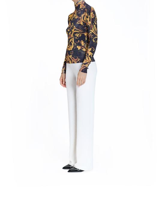 25FW 베르사체 터틀넥 79HAFM04 CMN04 G89 NERO MULTI - VERSACE