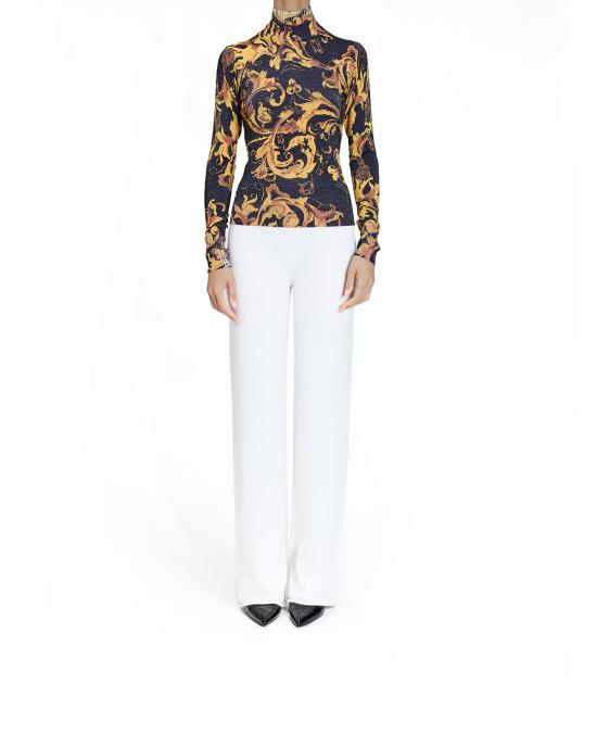 25FW 베르사체 터틀넥 79HAFM04 CMN04 G89 NERO MULTI - VERSACE