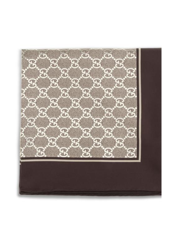 26SS 구찌 프린트 실크 까레 8122513G001 9865 BEIGE - GUCCI