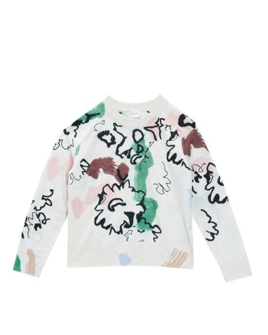 25FW 폴 스미스 풀오버 W1R 613N T11157 92 BIANCO MULTI