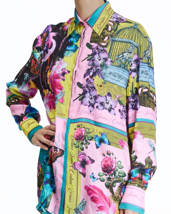 25FW 베르사체 긴팔 티셔츠 79HAL2P4 NS705 459 MULTICOLOR - VERSACE