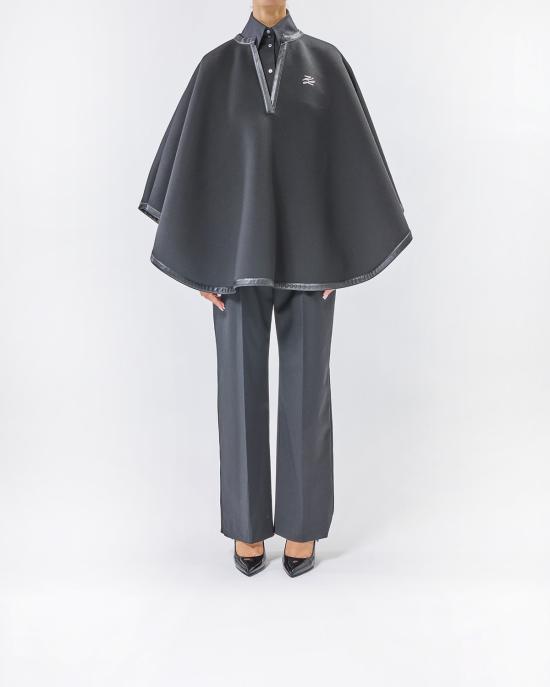 25FW 칼라거펠트 케이프 A3W20016 999 black NERO - KARL LAGERFELD