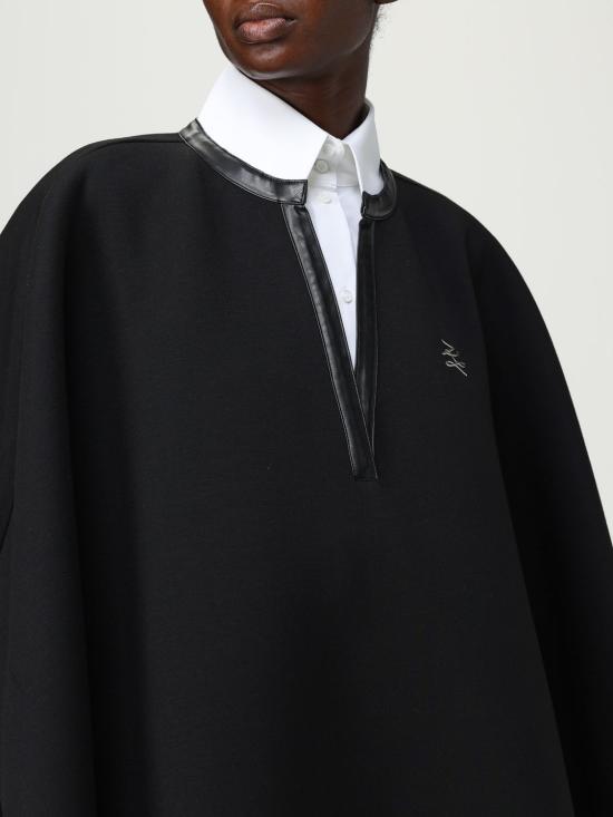 25FW 칼라거펠트 케이프 A3W20016 999 black NERO - KARL LAGERFELD