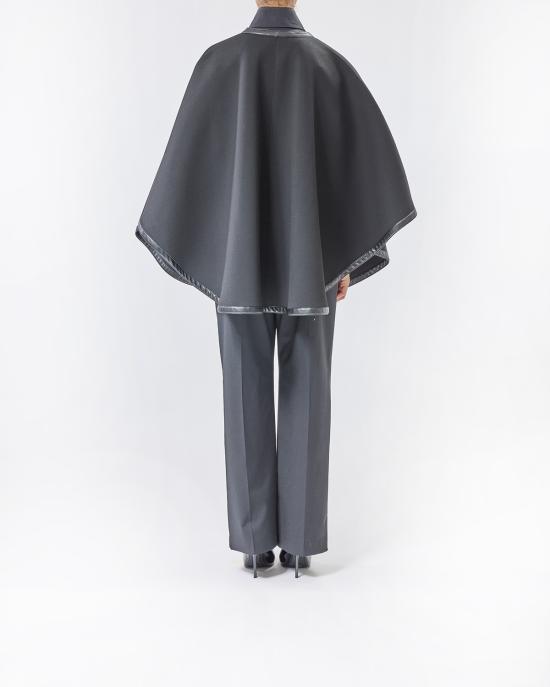 25FW 칼라거펠트 케이프 A3W20016 999 black NERO - KARL LAGERFELD