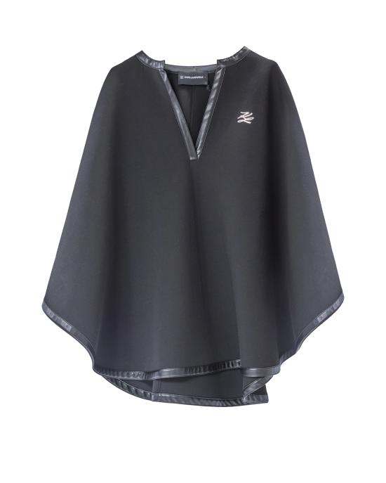 25FW 칼라거펠트 케이프 A3W20016 999 black NERO