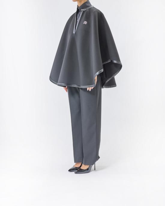 25FW 칼라거펠트 케이프 A3W20016 999 black NERO - KARL LAGERFELD