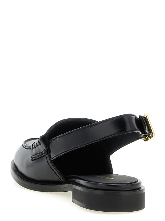 26SS 미우미우 플랫 슈즈 5D561EF020ULXF0002 Black - MIU MIU