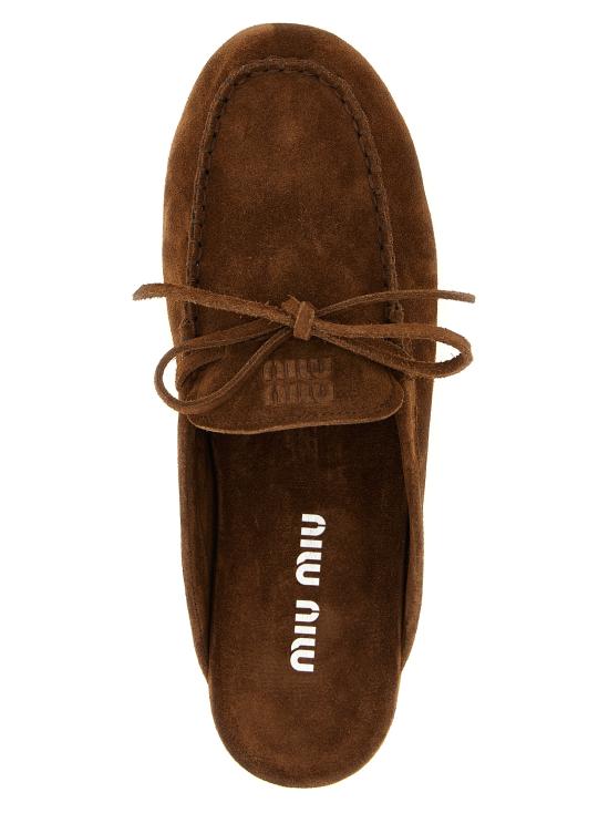 26SS 미우미우 플랫 슈즈 5R604EF005054F0324 Brown - MIU MIU