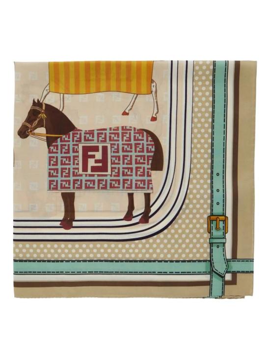 26SS [키즈] 펜디 넥워머/머플러/스카프 JFQ044 AWF8 F1VHJ BEIGE MULTICOLOUR