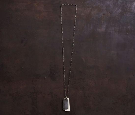  베르크슈타트 뮌헨 네크리스 Werkstatt Munchen 투 태그 파인 체인 목걸이 실버 - WERKSTATT MUNCHEN