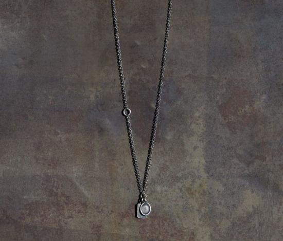  베르크슈타트 뮌헨 네크리스 Werkstatt Munchen 미니 태그 2개 체인 목걸이 실버