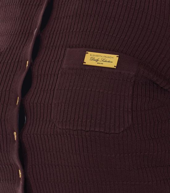 26SS 엘리자베타프랜치 스웨터 MK88B61E2 644 Brown - ELISABETTA FRANCHI