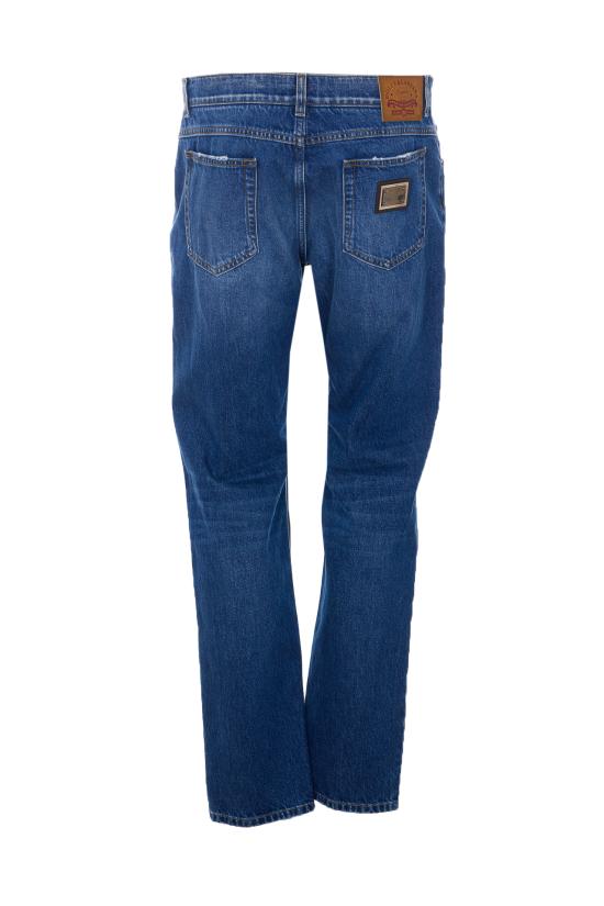 26SS 돌체앤가바나 스트레이트 팬츠 GYJCCD G8NZ5S9001 Blue - DOLCE & GABBANA