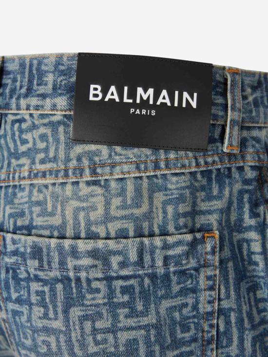 26SS 발망 데님 팬츠 GH1ML135DG12 6AWBLEU JEAN D LAV DENIM BLUE - BALMAIN