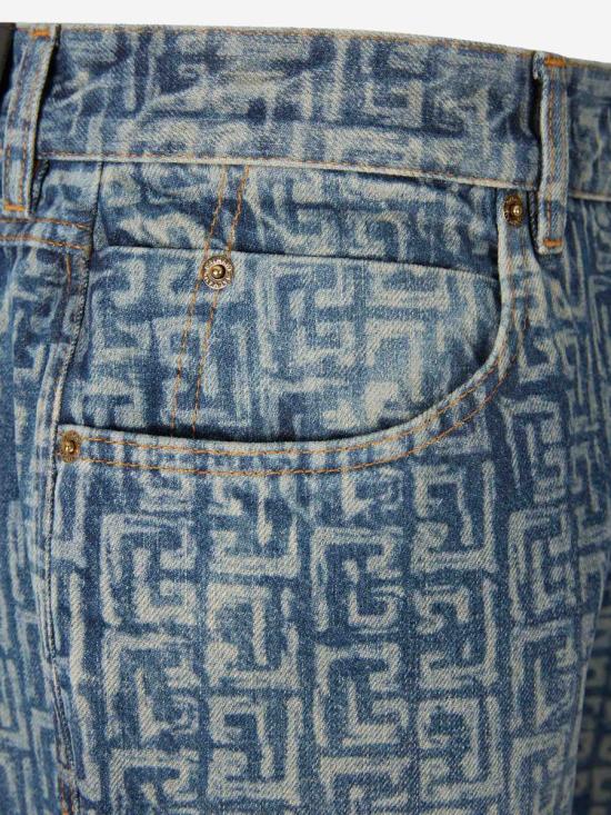 26SS 발망 데님 팬츠 GH1ML135DG12 6AWBLEU JEAN D LAV DENIM BLUE - BALMAIN