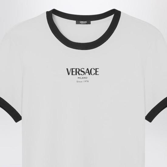 26SS 베르사체 반팔 티셔츠 10226561A16685 S VERSA 2W020 WHITE - VERSACE