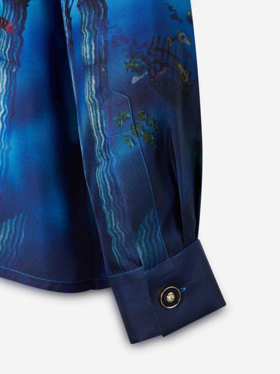 26SS 카사블랑카 긴팔 셔츠 M SP26 SH 006 01LOST ATLANTIS Multicolor - CASABLANCA