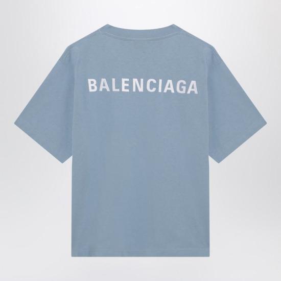 26SS 발렌시아가 반팔 티셔츠 850990TTVJ1 S BALEN 4773 BLUE - BALENCIAGA