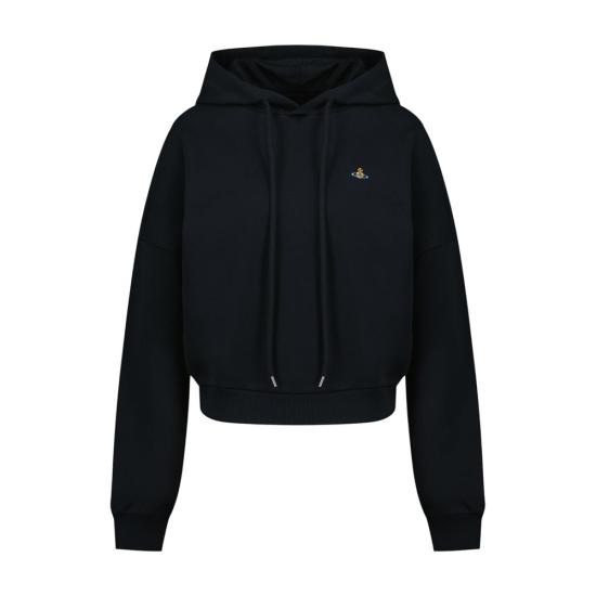 26SS 비비안웨스트우드 후드 티셔츠 1I01001A J00AS N401 black