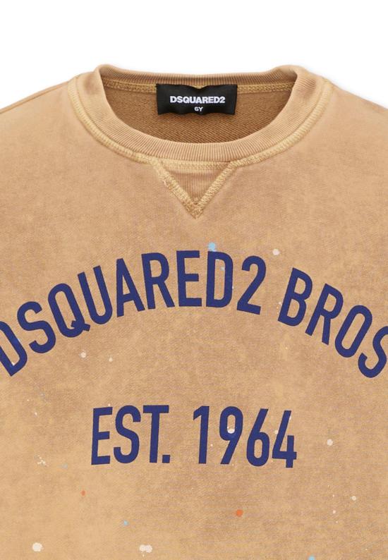 26SS [키즈] 디스퀘어드2 트레이닝 상의 DQ3189 D0AG9 DQ730 BROWN - DSQUARED2