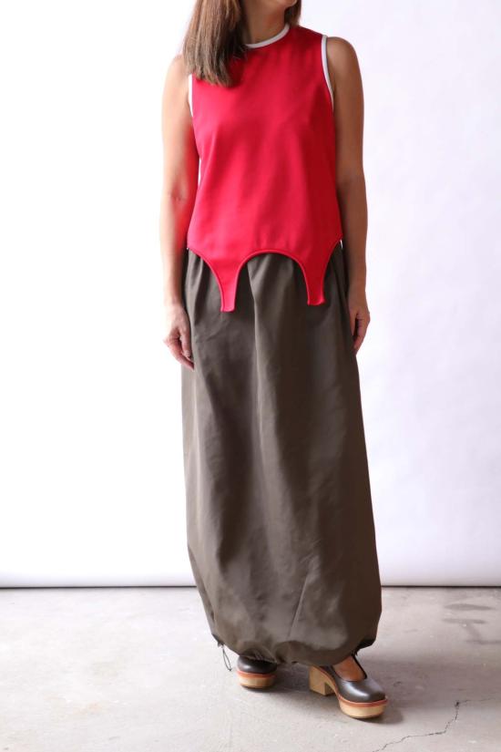  티비 민소매 티셔츠 액티브 니트 플립 탱크탑 - TIBI