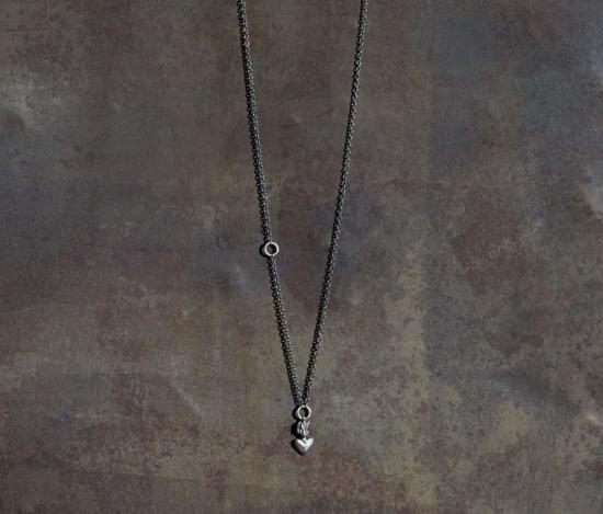  베르크슈타트 뮌헨 네크리스 Werkstatt Munchen 미니 하트 체인 목걸이 실버