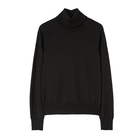  질샌더 후드 티셔츠 J04GP0002J14532 001 BLACK
