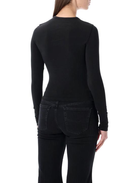 26SS 디젤 반팔 티셔츠 A199160AHQH 900 BLACK - DIESEL