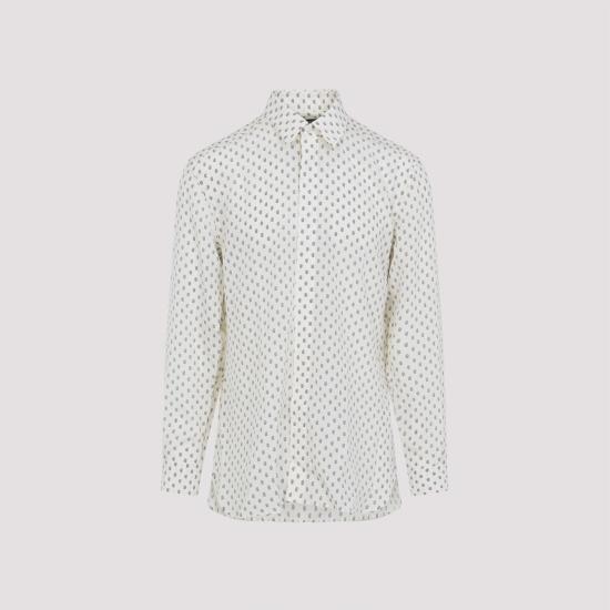 26SS 톰포드 긴팔 셔츠 HRN004 FMS082 WUC WHITE BLUE - TOMFORD