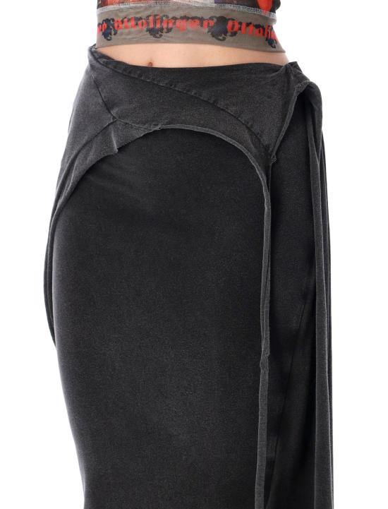 26SS 오토링거 롱 스커트 11530261501 BLK WASHED BLACK - OTTOLINGER