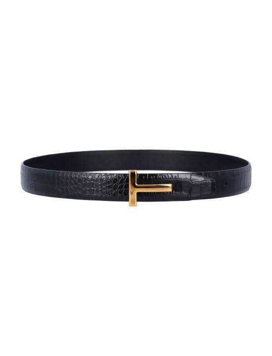 26SS 톰포드 가죽 벨트 TB224LCL2439G NAA BLACK - TOMFORD