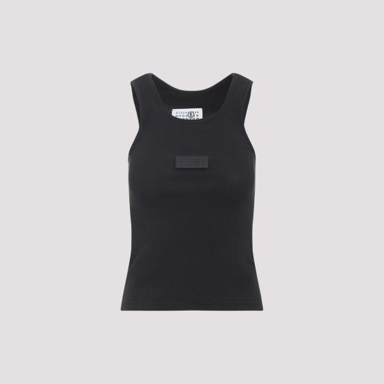 26SS MM6 메종마르지엘라 민소매 티셔츠 S52NL0075 M20054 900 BLACK - MM6 MAISON MARGIELA