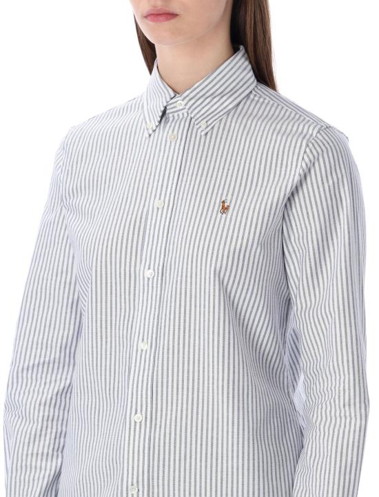 26SS 랄프 로렌 셔츠 211941508 001 WHITE HERITAGE ROYAL STRIPE - RALPH LAUREN