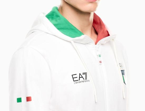 26SS 엠포리오 아르마니 트레이닝 웨어 7M001852 AF24845 217 WHITE WINTER OLYMPIC - EMPORIO ARMANI